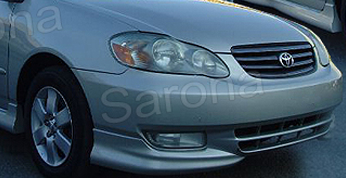 Custom Toyota Corolla  Sedan Front Lip/Splitter (2003 - 2004) - $130.00 (Part #TY-007-FA)